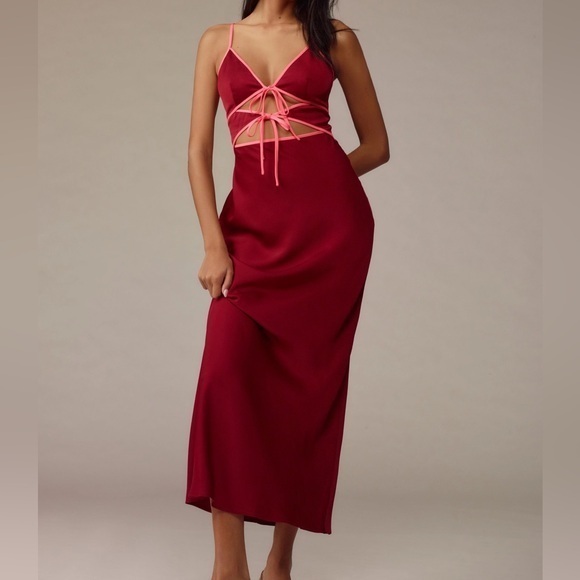 Anthropologie Dresses & Skirts - Anthropologie MISHA Ramira V-Neck Cutout Midi Dress